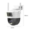 H1-A Dual Lens Wifi PTZ Wireless Waterproof Security Camera - Image 4