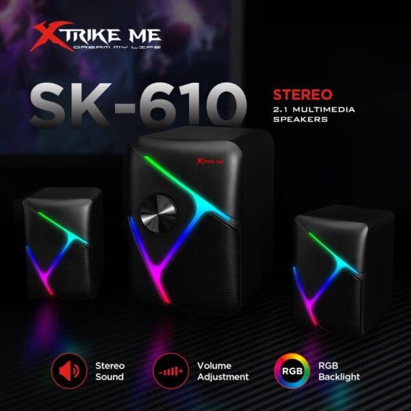 XTRIKE ME DREAM MY LIFE SK-610 Wired Gaming Speaker - Image 4