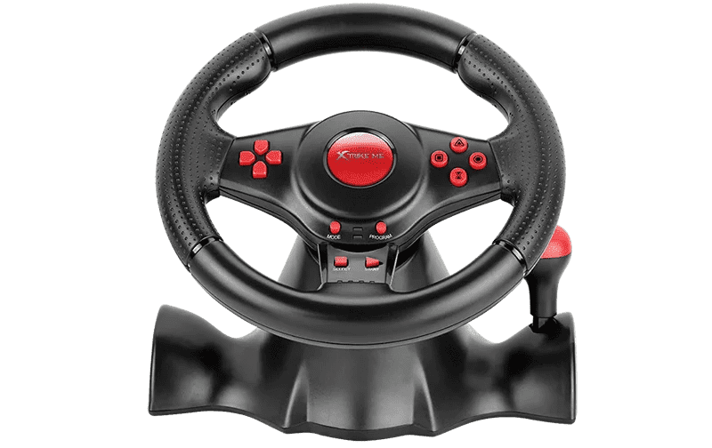 Xtrike-Me GP-903 Racing Wheel with Dual Vibration Motors Realistic Gaming Experience