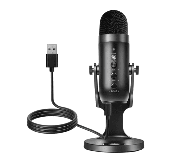 Jamry Mc-PW8 Professional USB Microphone, Professional Condenser Desktop USB Microphone for Podcasting, Gaming Streaming, Recording and Live Microphone for PC Computer Laptop