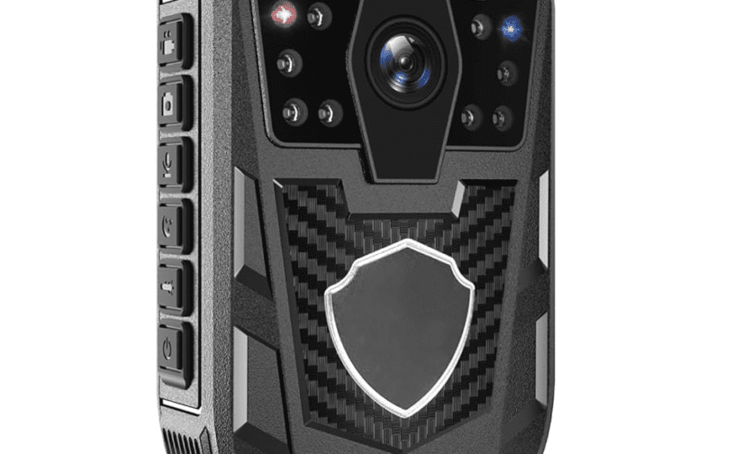 1080P Sports Body Camera with SD Card Slot, Shoulder & Waist Clip,11H Record for, Sports, Black