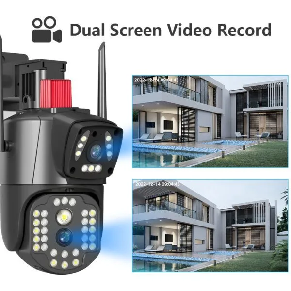 V10 Siren 2MP Dual Lens PTZ IP Camera – Smart Security with Ultra HD Clarity - Image 3