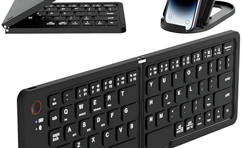 B023 11-inch Foldable & Rechargeable Bluetooth Keyboard