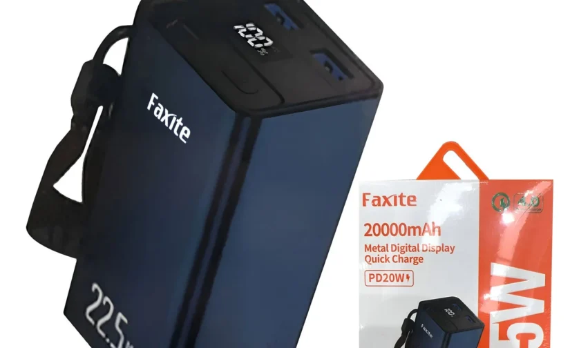 Faxite M20 Pro 20000mAh 22.5W Metal Digital Display Quick Charge 4.0 Power Bank