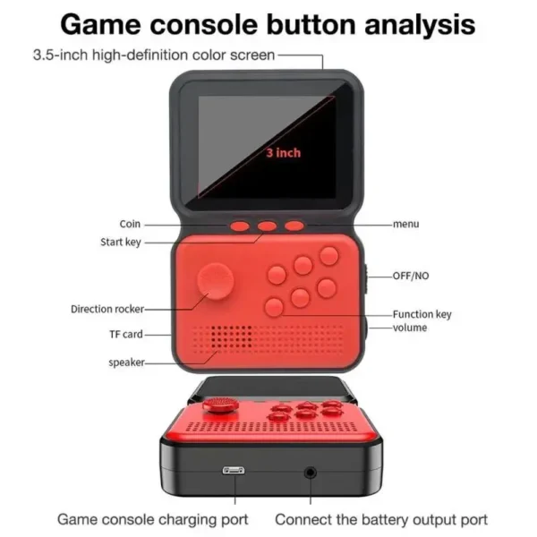 M3 Sup Game Box 900 In 1 Big Color LCD 3.0" Handheld Games Console - Image 3