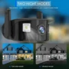 3MP Outdoor Waterproof Fisheye Camera | IP67 | WiFi | HD Color Night Vision | Auto Cruise - Image 2