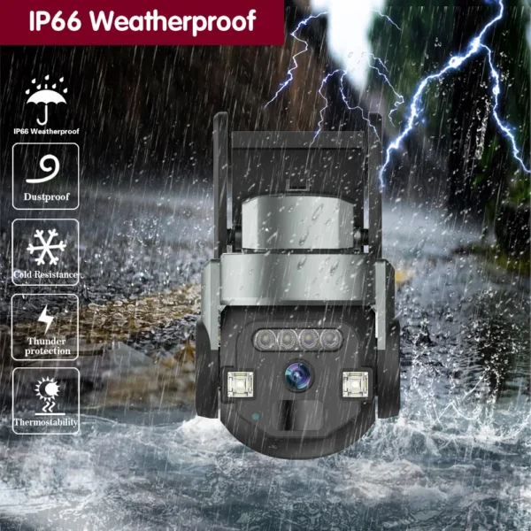 5MP Smart Wifi Home PTZ Auto Tracking Outdoor Waterproof Wireless CCTV Surveillance Care cam Pro IP Camera - Image 4