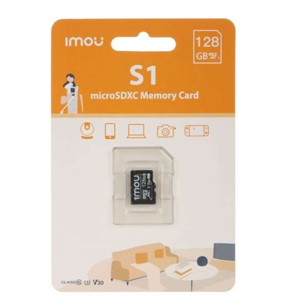 IMOU SD Card S1 High-speed 128GB High Compatibility Micro SDXC Card for Surveillance - Image 3