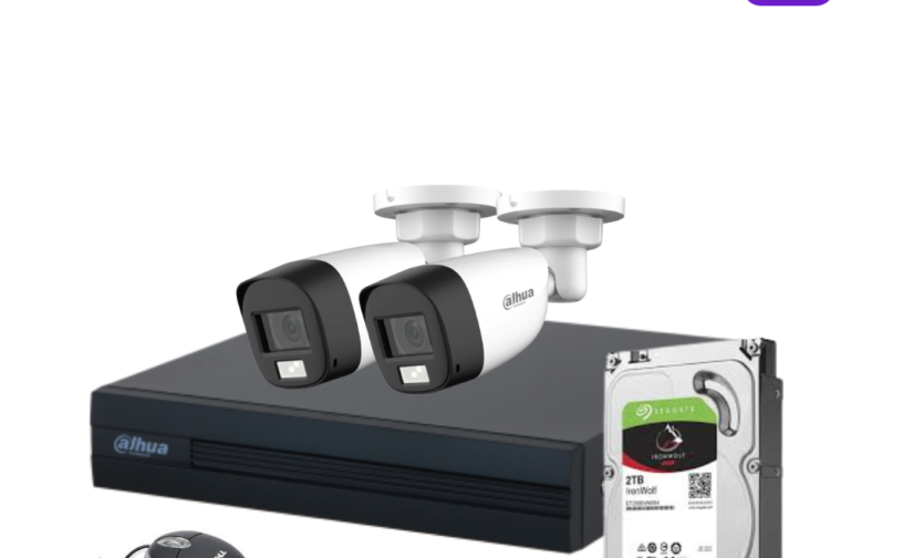 2 HD CCTV Cameras Package | 5MP CCTV Camera System | Dahua