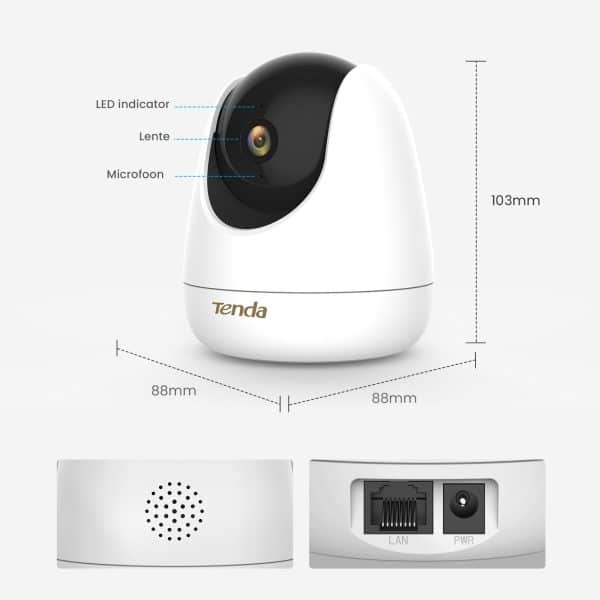 Tenda CP7 4MP Wi-Fi Security Camera Pan/Tilt Indoor Camera, - Image 2