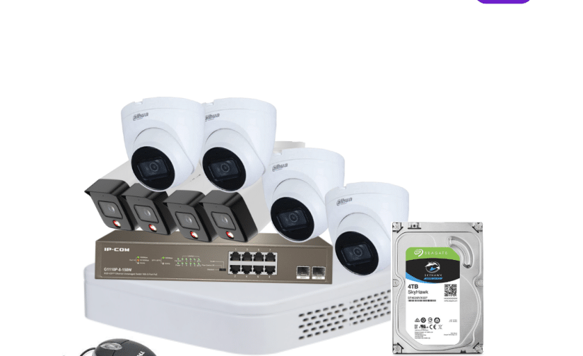 8 FHD IP Cameras Package | 6MP Network Security System | Dahua