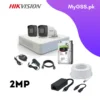 hikvision 2 HD CCTV Cameras Package