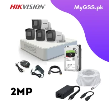 Hikvision 4 Camera CCTV Package – 2MP Full HD 1080p | 8-Channel DVR + 1TB HDD