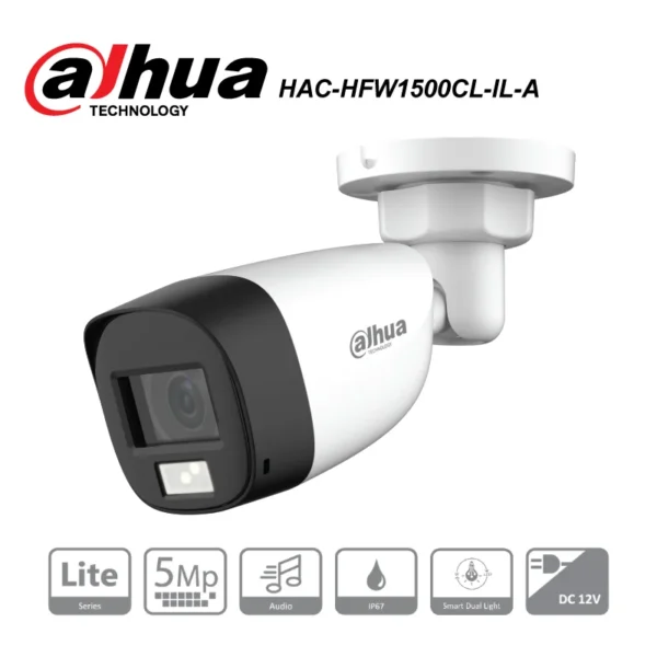 Dahua HAC-HFW1500CL-IL-A 5MP Smart Dual Light HDCVI Fixed-focal Bullet Camera - Image 5