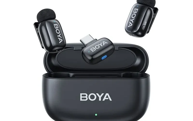 BOYA Mini 14 For Andriod Type C Dual Wireless Microphone With Charging Case