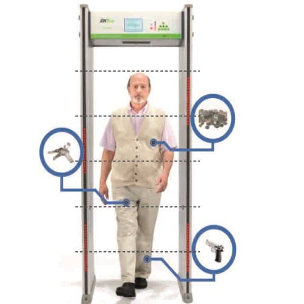 ZkTeco ZK-D1065S Walk Through Metal Detector 6 Zones Standard - Image 4