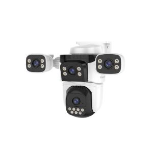 VStarcam CS621FR 12MP Outdoor Waterproof WiFi Camera 4-Lens, 4-Screen View, Motion Detection, Alarm Push, CCTV Security Camera