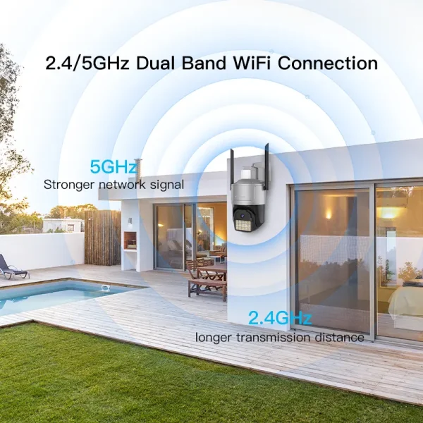 VStarCam CS612Q-uV 5G/2.4G Police Siren 4MP Outdoor Wifi Security Camera - Image 6