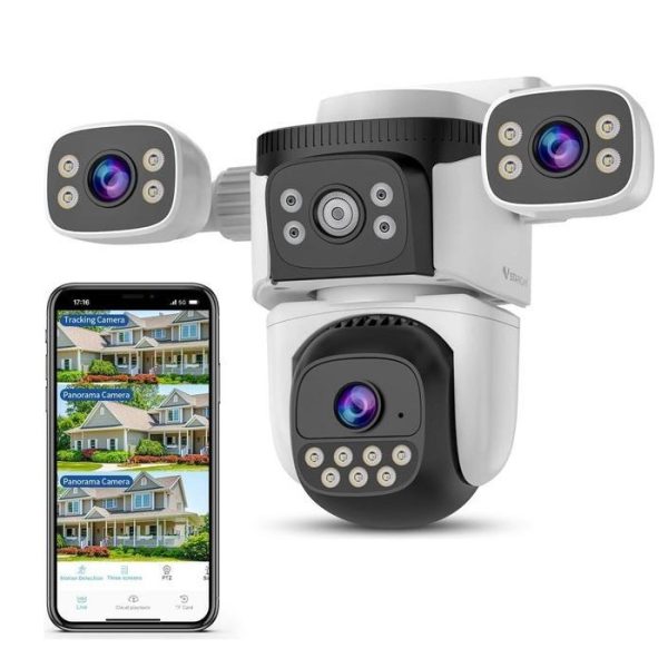 VStarcam CS621FR Multi-Lens 12MP (3MP+3MP+3MP+3MP) Outdoor WiFi Camera CCTV Security Camera - Image 4