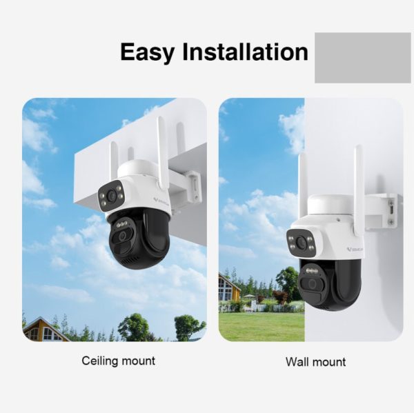VStarcam BG622DR Solar 4G 6MP (3MP+3MP) Outdoor CCTV Surveillance Camera Battery Solar Camera - Image 3