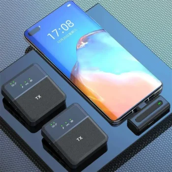 SX8 TYPE-C/IPHONE DUAL PROFESSIONAL LAVALIER WIRELESS MICROPHONE