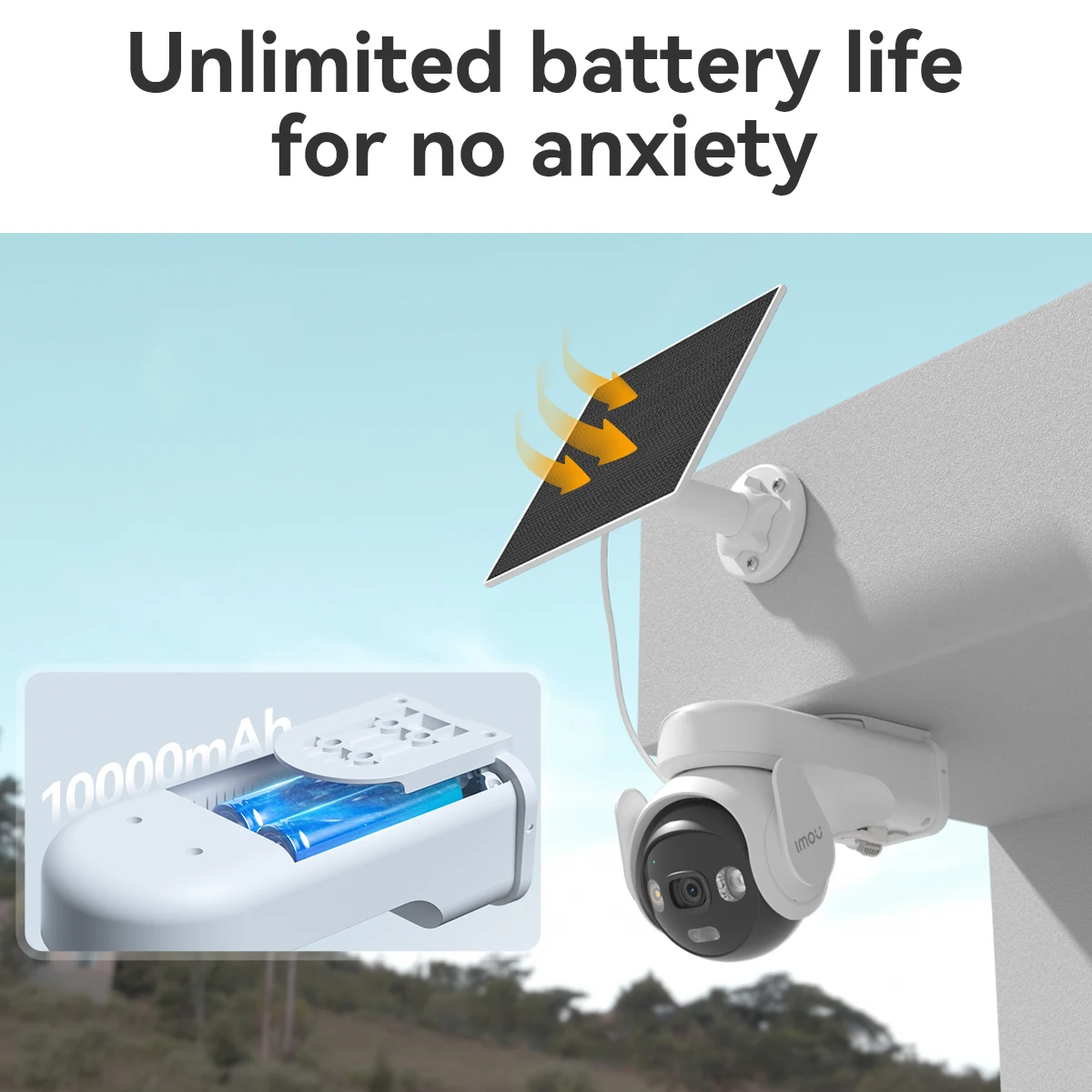 IMOU AOV PT 5MP Solar 4G LTE Outdoor Security Camera | 360° PTZ | Wi-Fi | PTA Approved | 10000mAh Battery | Auto Tracking IP Camera - Image 2