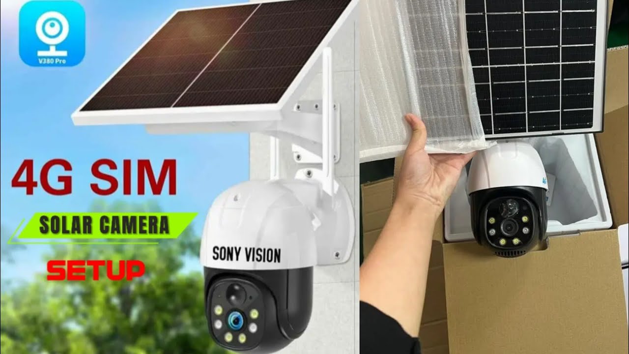 solar camera configration video