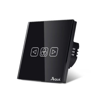 Glass WiFi Smart Fan Dimmer – Black