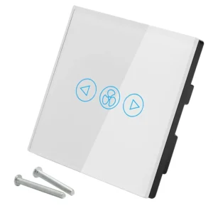 Glass WiFi Smart Fan Dimmer – white