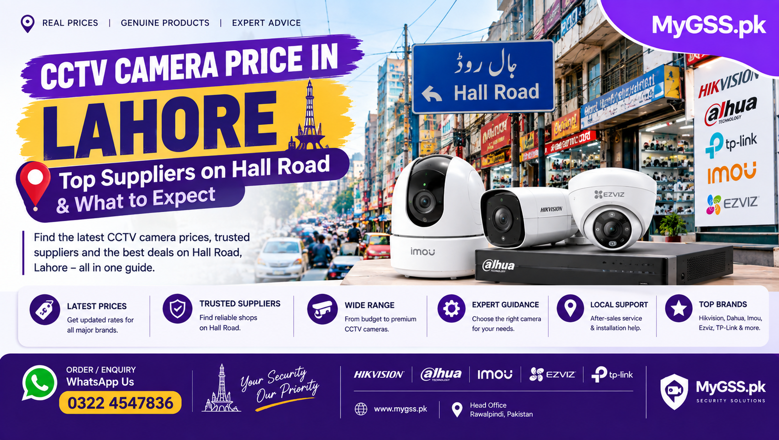 create a blog pic for this:CCTV Camera Price in Lahore: Top Suppliers on Hall Road & What to Expect
