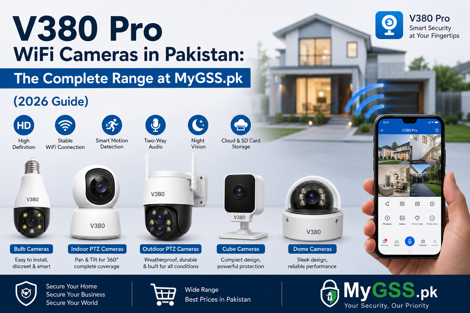 V380 Pro WiFi Cameras in Pakistan: The Complete Range at MyGSS.pk