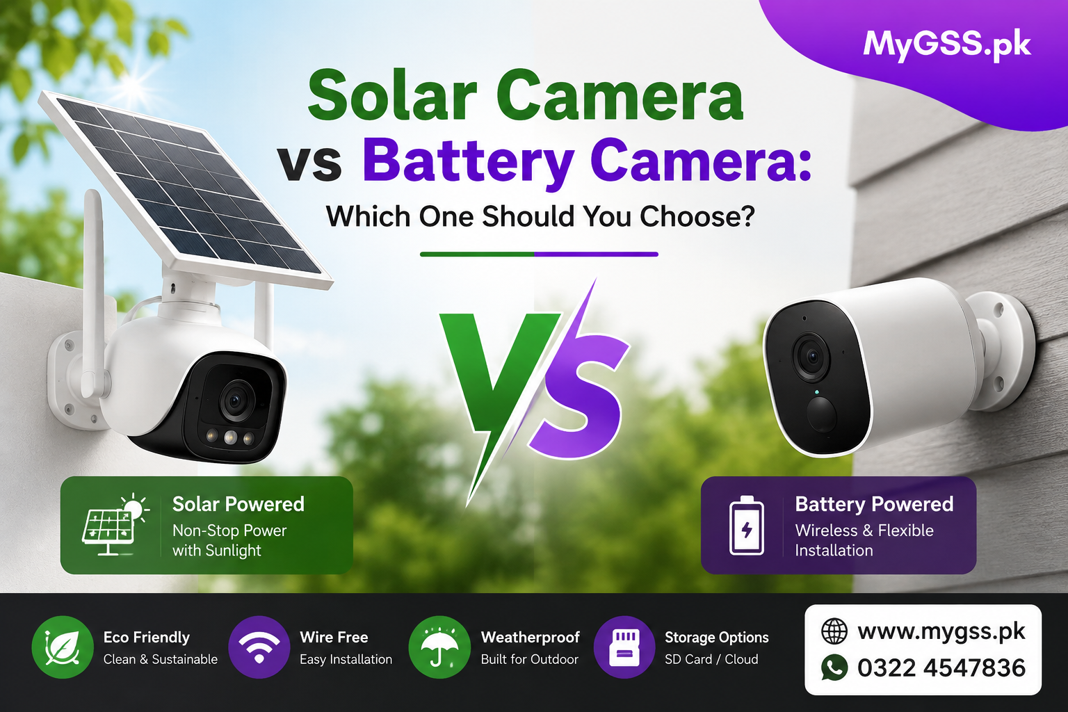 solar vs battery camera