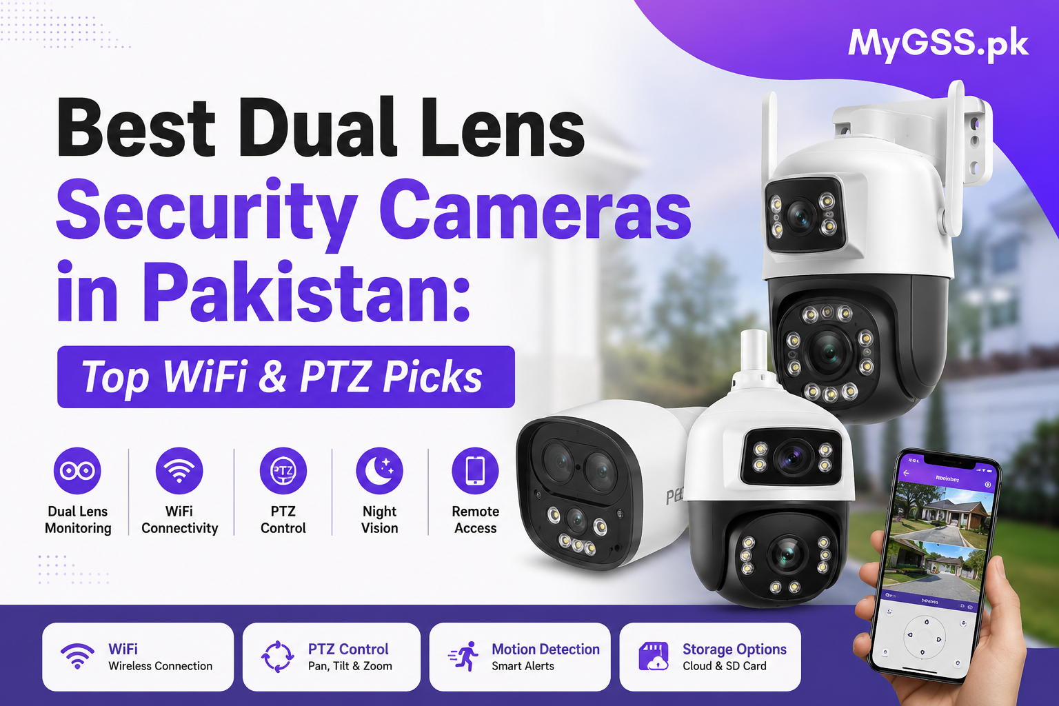 Best Dual Lens Security Cameras in Pakistan 2026: Top WiFi & PTZ Picks
