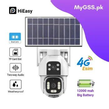 Hi-Easy 4MP Dual Lens Solar 4G eSIM PTZ Security Camera