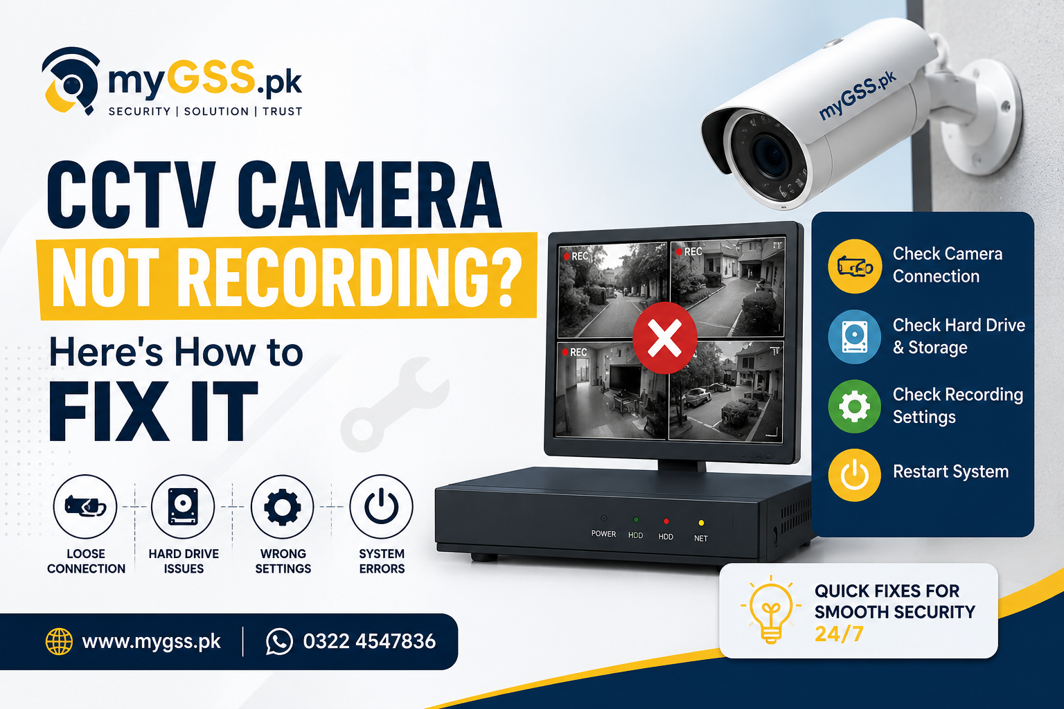 CCTV Camera Not Recording? Here's How to Fix It