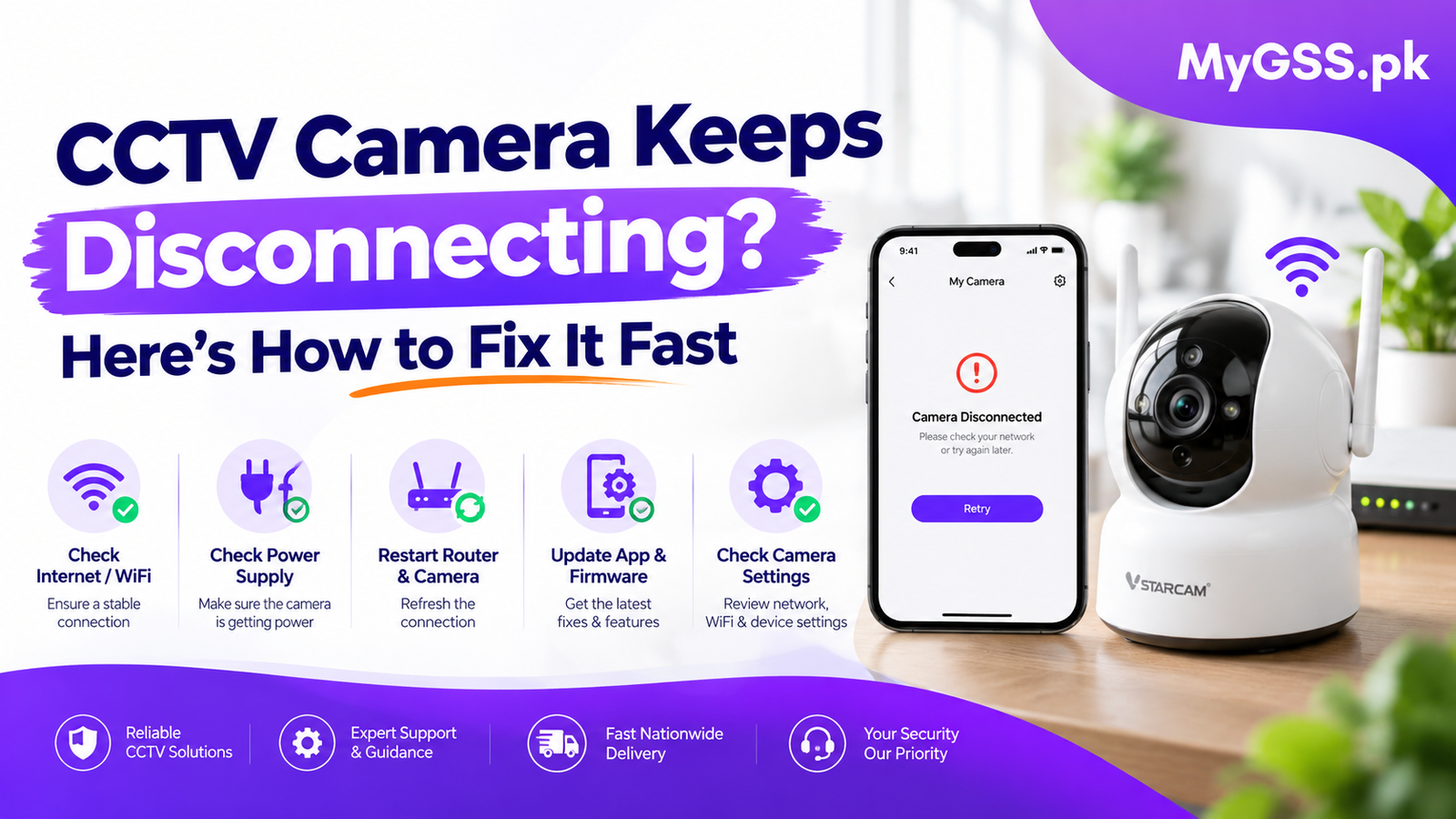 CCTV Camera Keeps Disconnecting
