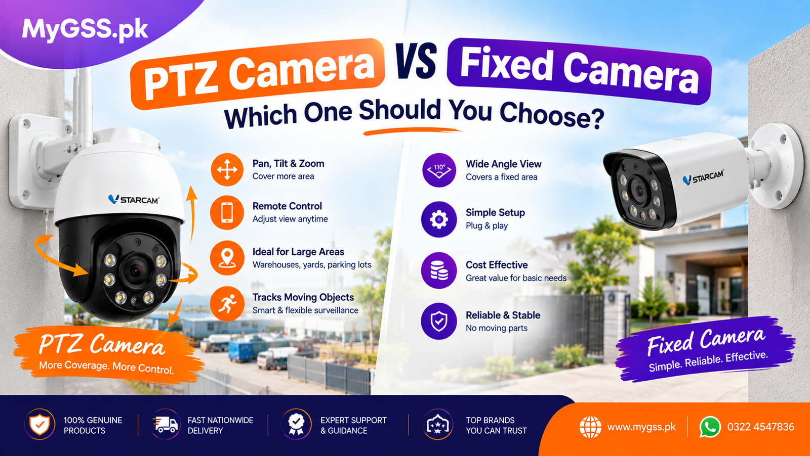 PTZ Camera vs Fixed Camera: Which One Should You Choose?