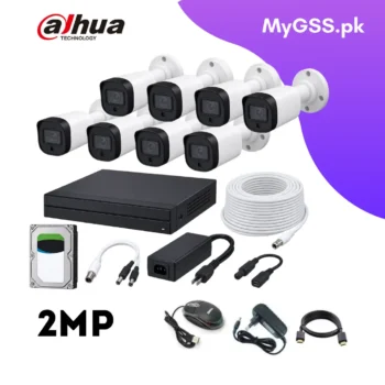 Dahua 8-Channel 2MP Full-HD CCTV Kit | 8× Bullet Cameras + 8CH DVR + 1TB HDD | H.265+ • IP67 • Mobile App • Plug-&-Play Security for Homes & Shops