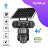 3 Lens 4G Solar Security Camera – 3 View PTZ CCTV - V380 Pro