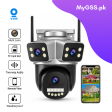 9MP Triple Lens V380 Pro WiFi Security Camera – Outdoor Waterproof CCTV Camera with 10X Zoom & AI Tracking