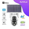 Hi-Easy 4MP Dual Lens Solar 4G eSIM PTZ Security Camera – 2MP + 2MP Outdoor CCTV Camera with AI Human Tracking